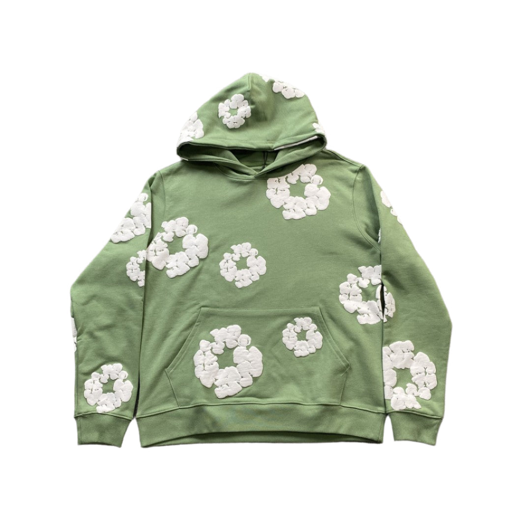 DENIM Tears Cotton Wreath Hoodie Light - Green Unisex Streetwear Limited Edition