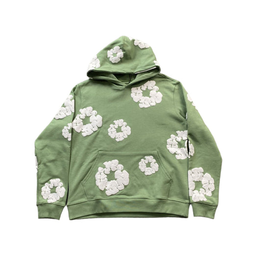 DENIM Tears Cotton Wreath Hoodie Light - Green Unisex Streetwear Limited Edition