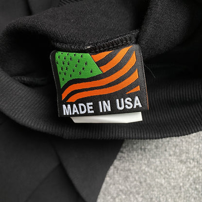 Sudadera con capucha Denim Tears Cotton Crown, negra monocromática