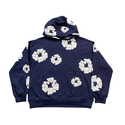 DENIM Tears Cotton Wreath Hoodie - Navy Unisex Streetwear Limited Edition
