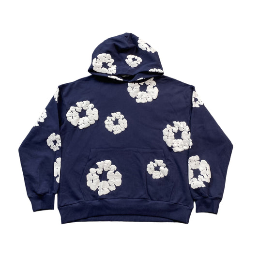 DENIM Tears Cotton Wreath Hoodie - Navy Unisex Streetwear Limited Edition