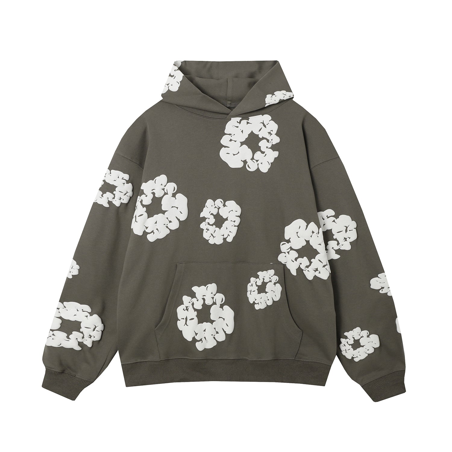 DENIM Tears Cotton Wreath Hoodie Olive - Red Unisex Streetwear Limited Edition - The Denim Tears Cotton Wreath Hoodie Olive Replica combines timeless style with unbeatable comfort, offering