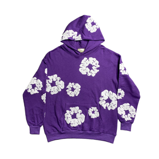DENIM Tears Cotton Wreath Hoodie - Purple Unisex Streetwear Limited Edition