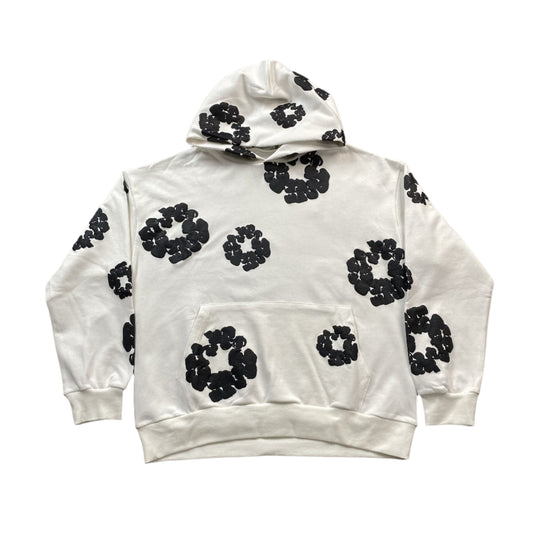 DENIM Tears Cotton Wreath Hoodie - White Unisex Streetwear Limited Edition
