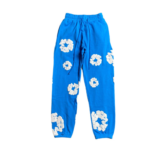 DENIM Tears Cotton Wreath Sweatpants Azure - Blue Unisex Streetwear Limited Edition