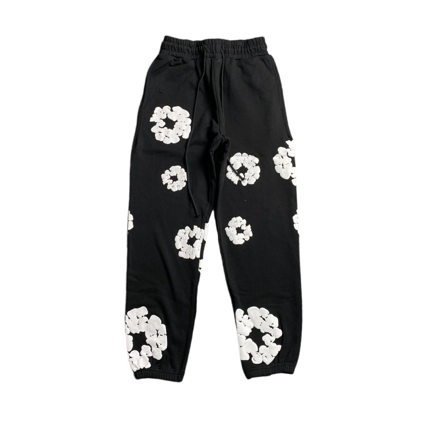 DENIM Tears Cotton Wreath Sweatpants - Black Unisex Streetwear Limited Edition - The Denim Tears Cotton Wreath Sweatpants Black Replica deliver the perfect balance of comfort and