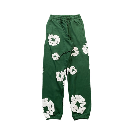 DENIM Tears Cotton Wreath Sweatpants Dark - Green Unisex Streetwear Limited Edition - The Denim Tears Cotton Wreath Sweatpants Grey Replica deliver the perfect balance of comfort and