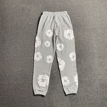 DENIM Tears Cotton Wreath Sweatpants - Grey Unisex Streetwear Limited Edition - The Denim Tears Cotton Wreath Sweatpants Grey Replica deliver the perfect balance of comfort and