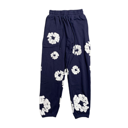 DENIM Tears Cotton Wreath Sweatpants - Navy Unisex Streetwear Limited Edition