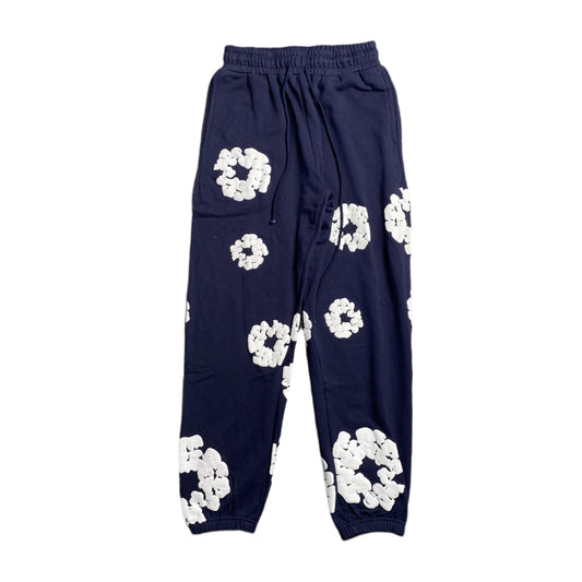 DENIM Tears Cotton Wreath Sweatpants - Navy Unisex Streetwear Limited Edition