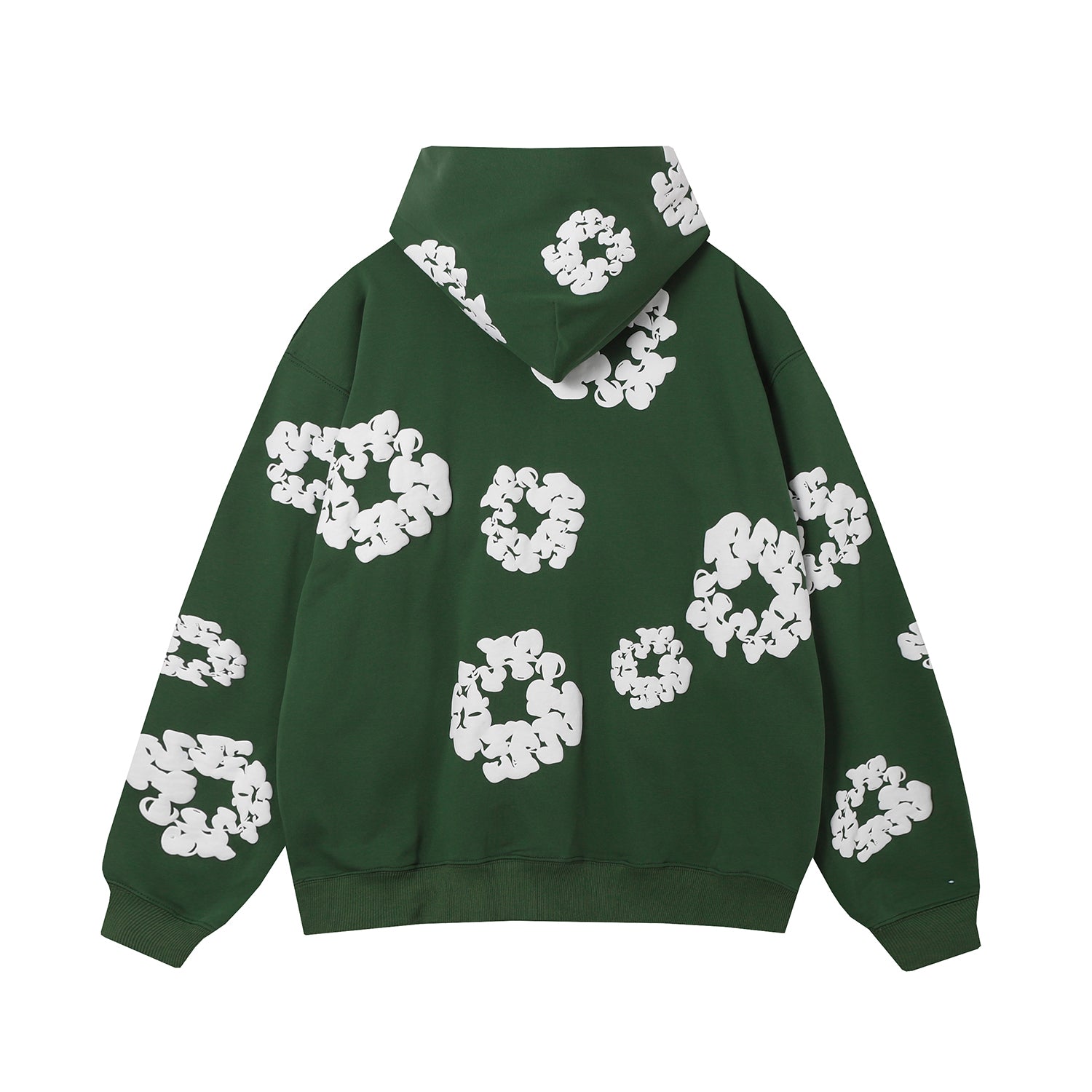 DENIM Tears Cotton Wreath Hoodie Dark - Green Unisex Streetwear Limited Edition - The Denim Tears Cotton Wreath Hoodie Green Replica combines timeless style with unbeatable comfort, offering