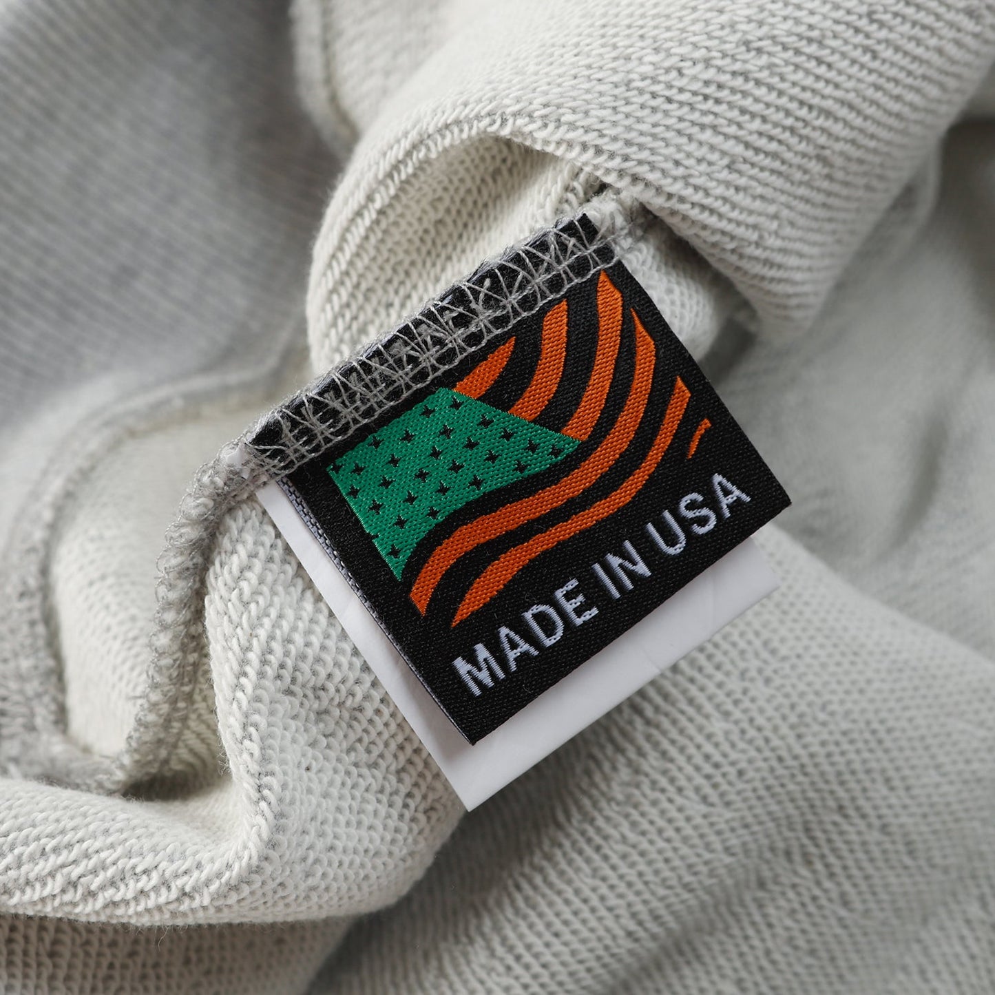 Sudadera con capucha de algodón con estampado de corona de mezclilla gris