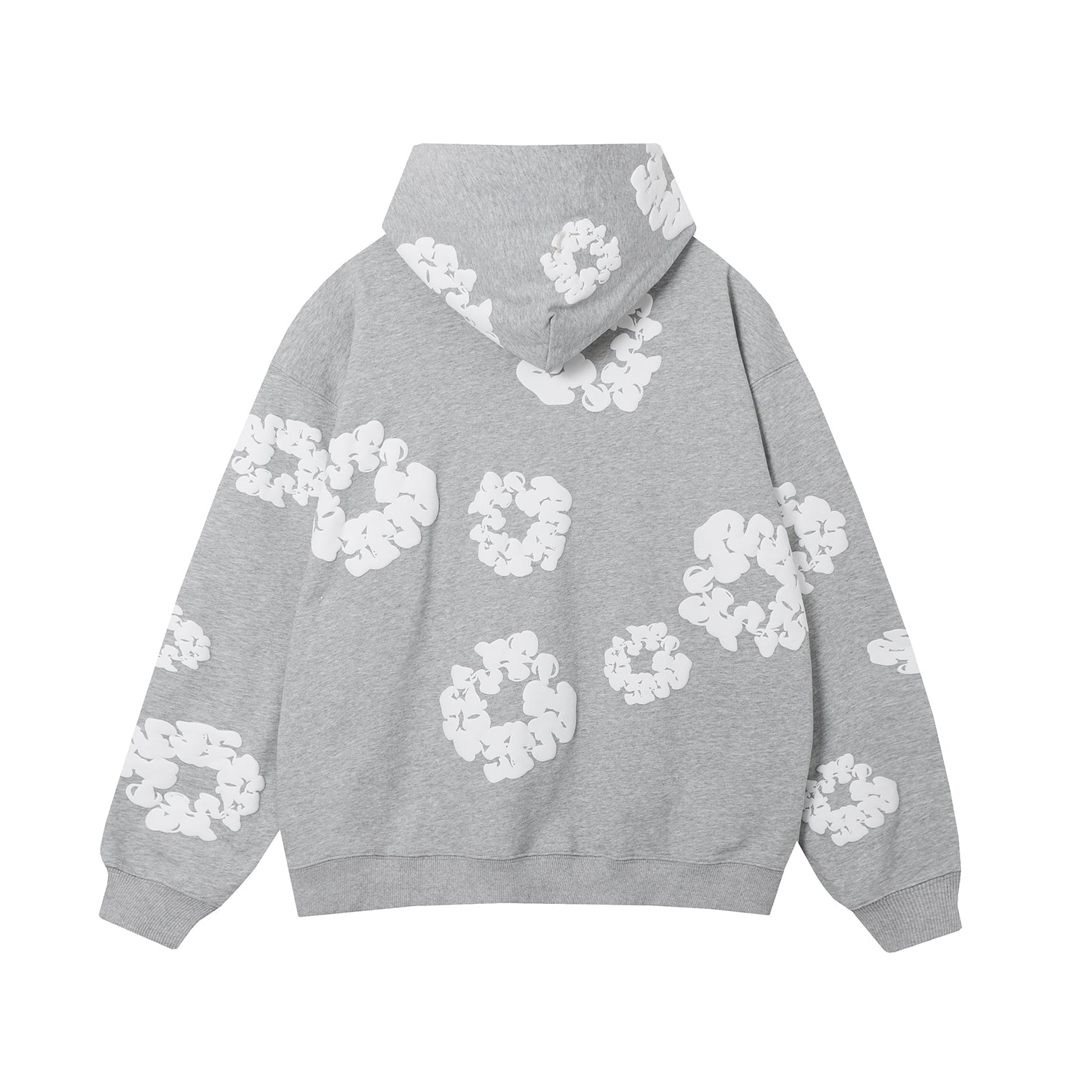 DENIM Tears Cotton Wreath Hoodie - Grey Unisex Streetwear Limited Edition - The Denim Tears Cotton Wreath Hoodie Grey Replica combines timeless style with unbeatable comfort, offering