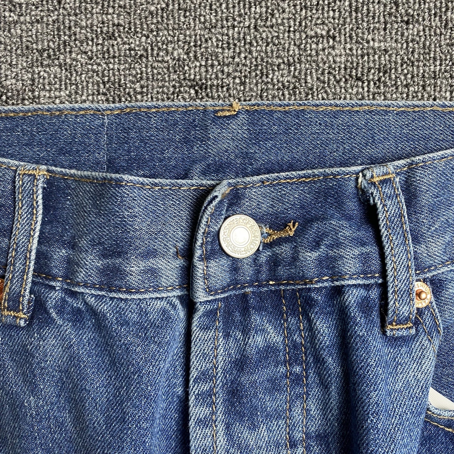 DENIM TEARS x LEVI'S COTTON WREATH JEANS AZULES