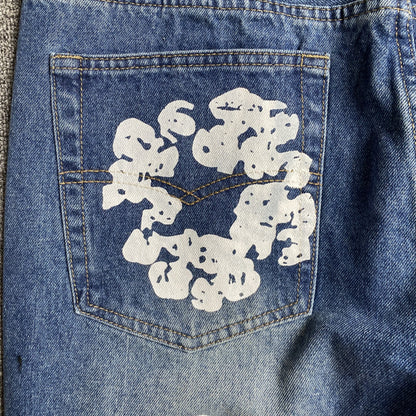 DENIM TEARS x LEVI'S COTTON WREATH JEANS AZULES