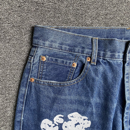 DENIM TEARS x LEVI'S COTTON WREATH JEANS AZULES
