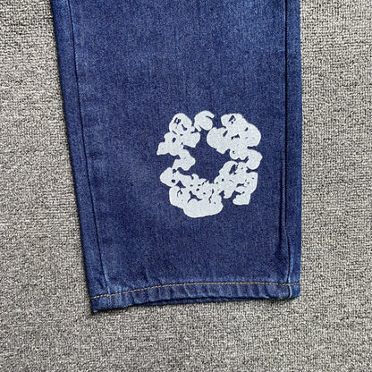 DENIM TEARS x LEVI'S COTTON WREATH JEANS AZUL OSCURO