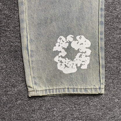 DENIM TEARS x LEVI'S DIRTY WASH WREATH JEANS LAVADO CLARO