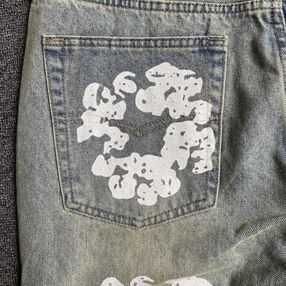 DENIM TEARS x LEVI'S DIRTY WASH WREATH JEANS LAVADO CLARO