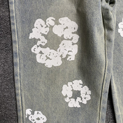 DENIM TEARS x LEVI'S DIRTY WASH WREATH JEANS LAVADO CLARO