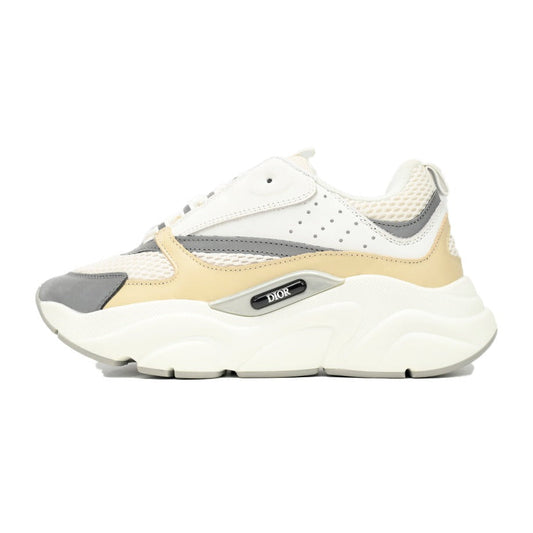 DIOR B22 Cream Beige Sneakers - White Unisex Streetwear Limited Edition