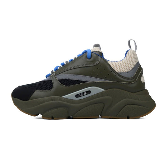 DIOR B22 Olive Sneakers - Blue Unisex Streetwear Limited Edition