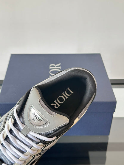 DIOR B30 Grey - Blue Unisex Streetwear Limited Edition - The DIOR B30 BLUE GREY - REPLICA combines luxury fashion with sleek, athletic design ,