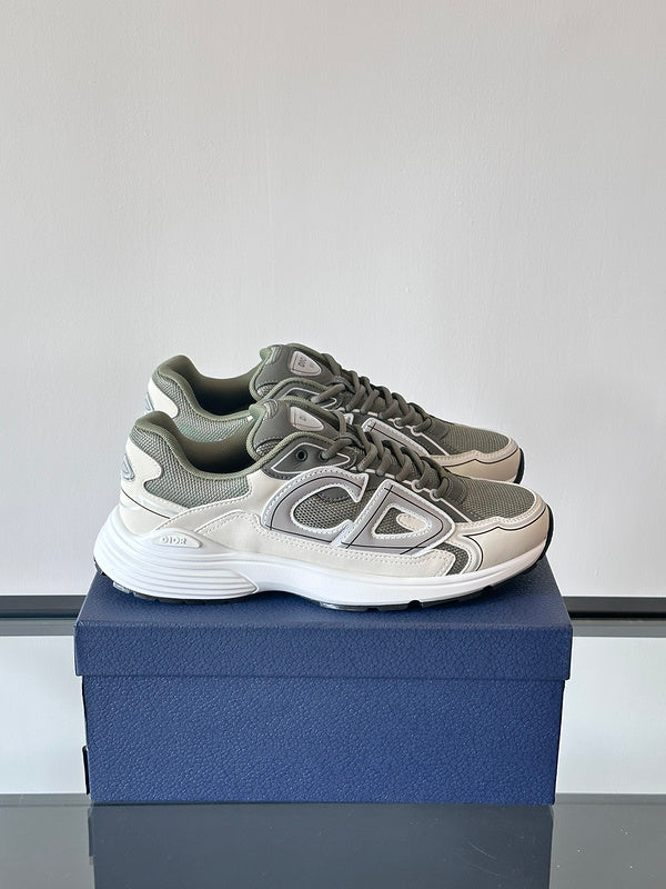 DIOR B30 Celadon Olive Sneakers - Red Unisex Streetwear Limited Edition - The DIOR B30 CELADON OLIVE - REPLICA is the perfect fusion of luxury, performance, and