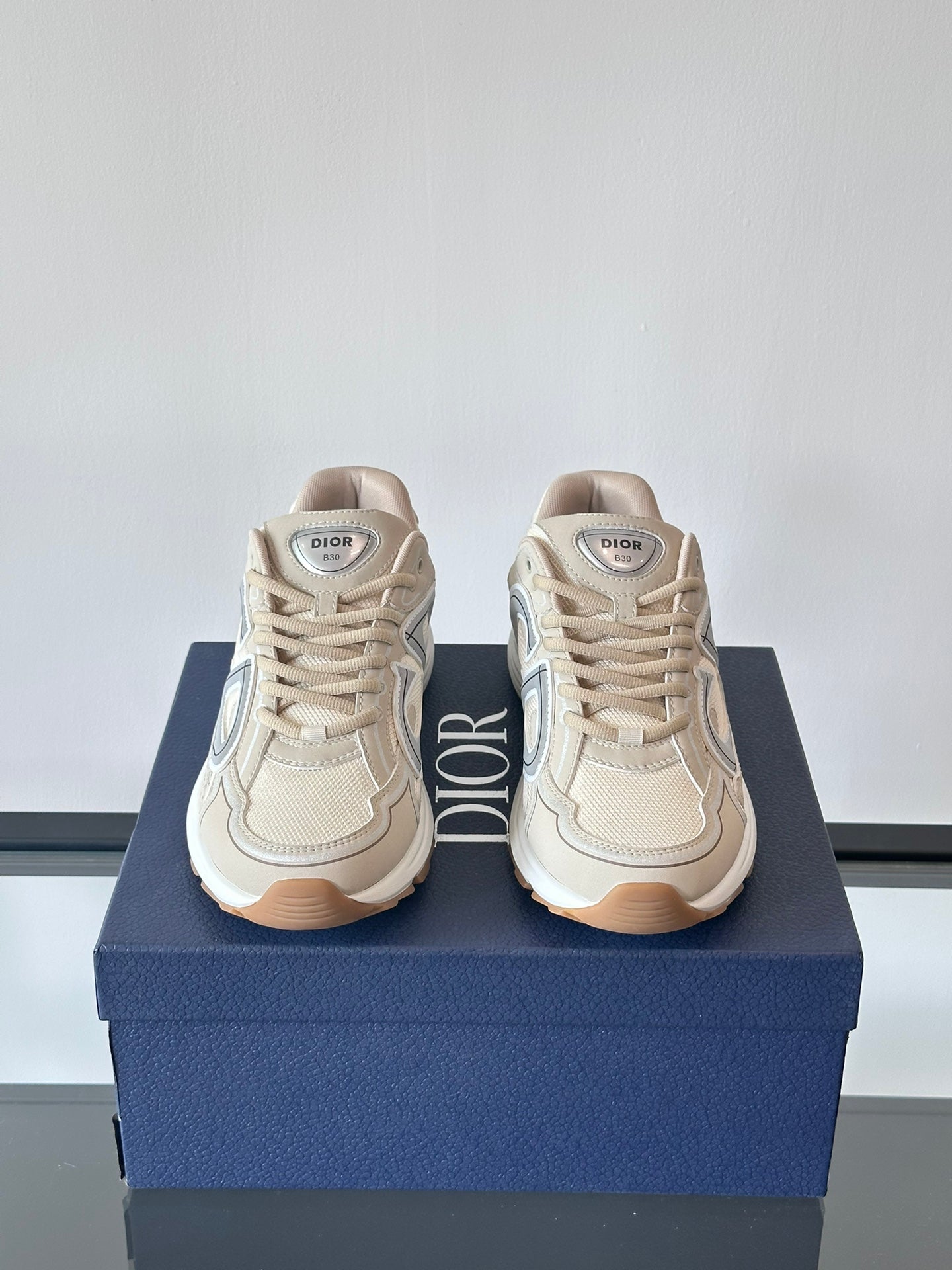 DIOR B30 Sneakers - Cream Unisex Streetwear Limited Edition - The DIOR B30 CREAM - REPLICA embodies luxury, performance, and effortless sophistication , making it