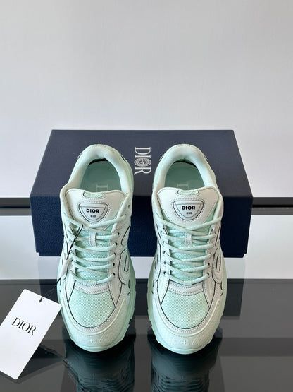 DIOR B30 Light Sneakers - Green Unisex Streetwear Limited Edition - The DIOR B30 LIGHT GREEN - REPLICA is the perfect fusion of luxury fashion and
