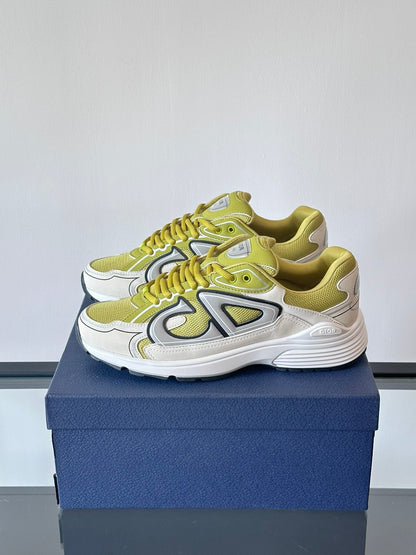 DIOR B30 - Yellow Unisex Streetwear Limited Edition - The DIOR B30 YELLOW - REPLICA is a bold statement sneaker that blends luxury fashion