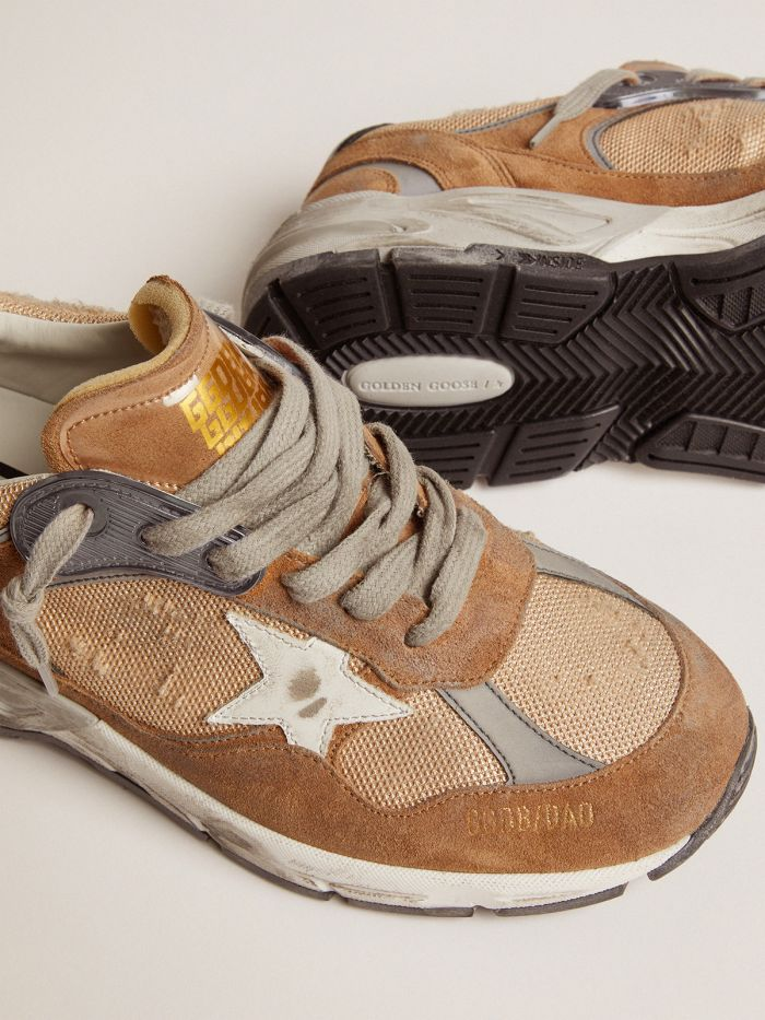 Dad-star Sneakers In Leopard-print Pony Skin With Leather Star - White Unisex Streetwear Limited Edition