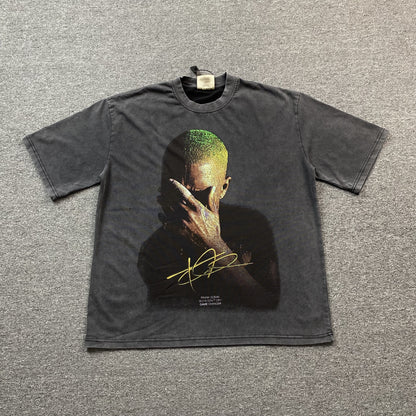 FRANK Ocean Vintage Graphic Tee Dark T-Shirt - Grey Unisex Streetwear Limited Edition - The FRANK OCEAN VINTAGE GRAPHIC TEE DARK GREY - REPLICA blends artistic soul with vintage