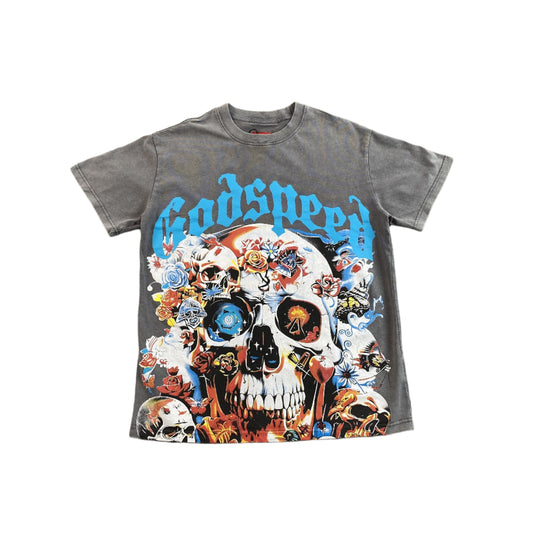 GODSPEED Eternal Dream T-shirt Washed - Grey Unisex Streetwear Limited Edition