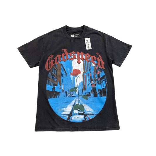 GODSPEED E Pluribus Unum T-shirt Washed - Black Unisex Streetwear Limited Edition