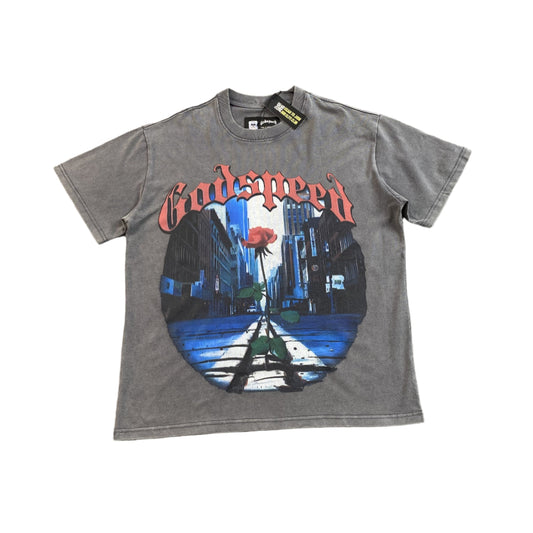 GODSPEED E Pluribus Unum T-shirt Washed - Grey Unisex Streetwear Limited Edition