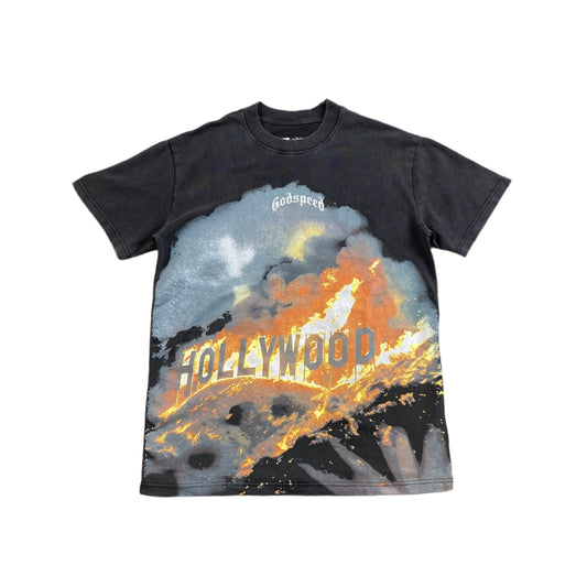 GODSPEED Hollyweird T-shirt Washed - Black Unisex Streetwear Limited Edition