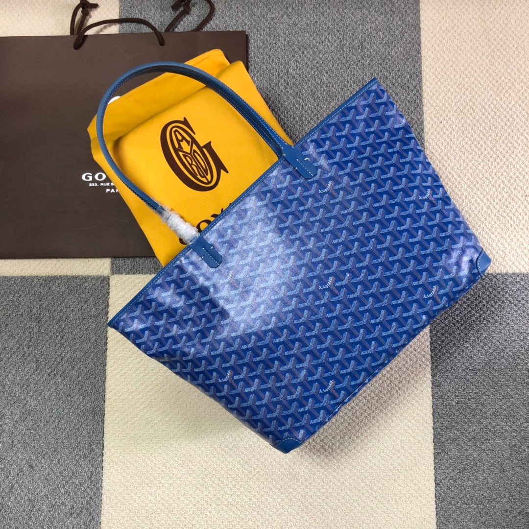 GOYARD ARTOIS PM TOTE BAG BLUE - front view - replica sneakers