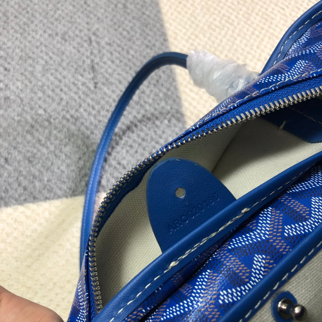 GOYARD ARTOIS PM TOTE BAG BLUE - close up - replica sneakers