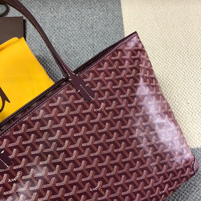 GOYARD ARTOIS PM TOTE BAG BURGUNDY - side view - replica sneakers