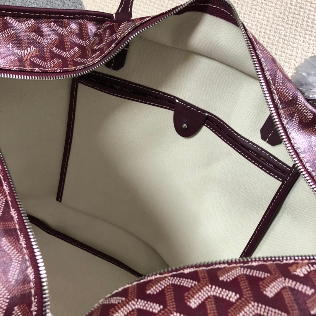 GOYARD ARTOIS PM TOTE BAG BURGUNDY - insole - replica sneakers
