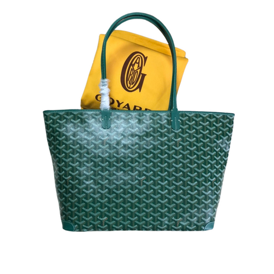 GOYARD Artois Pm Tote Bag - Green Unisex Streetwear Limited Edition - The GOYARD ARTOIS PM TOTE BAG GREEN - REPLICA blends timeless elegance with vibrant sophistication,