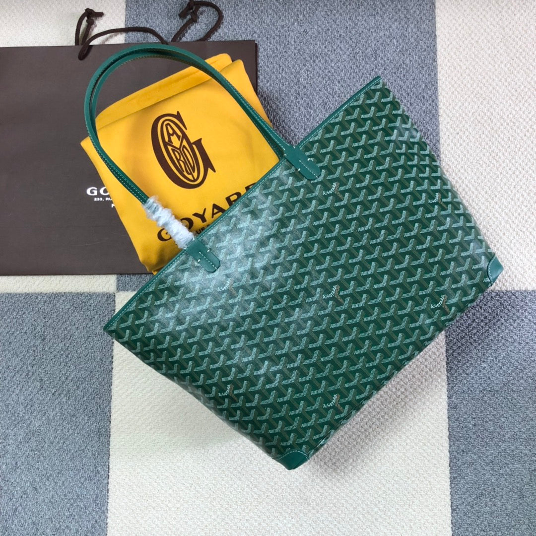 GOYARD ARTOIS PM TOTE BAG GREEN - front view - replica sneakers