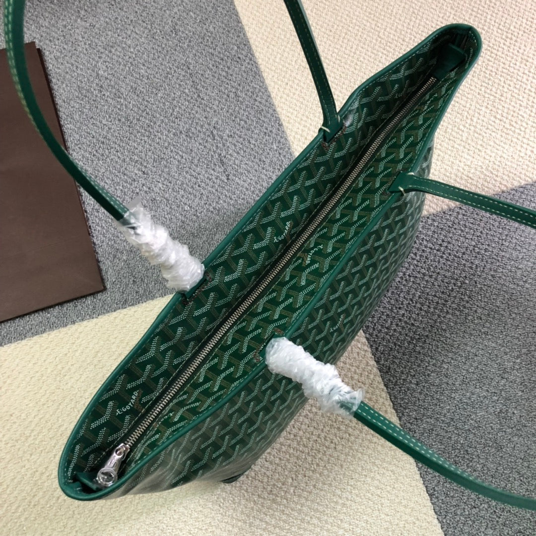GOYARD ARTOIS PM TOTE BAG GREEN - close up - replica sneakers