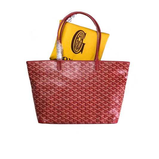 GOYARD Artois Pm Tote Bag - Red Unisex Streetwear Limited Edition - The GOYARD ARTOIS PM TOTE BAG RED - REPLICA is a perfect blend of everyday