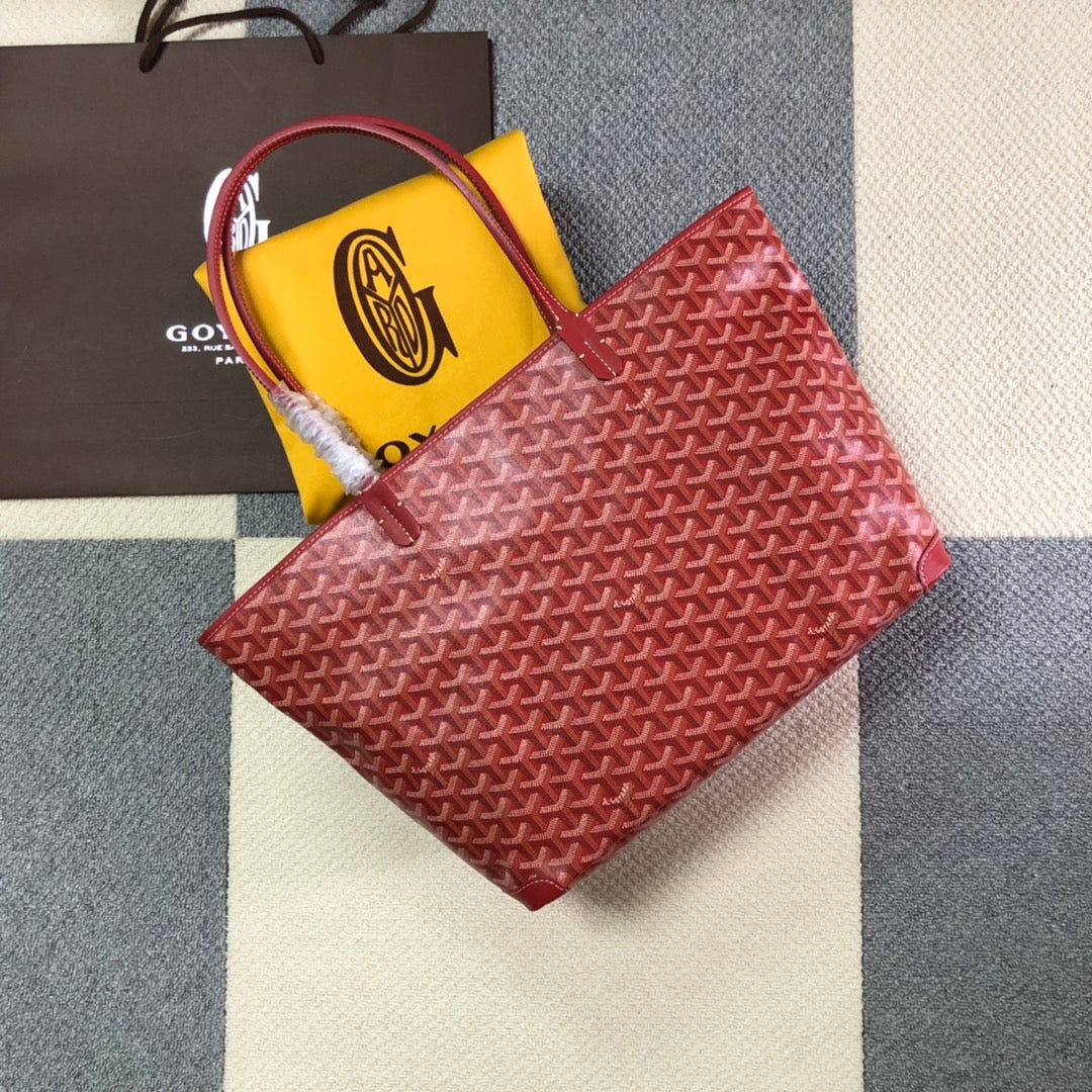 GOYARD ARTOIS PM TOTE BAG RED - front view - replica sneakers