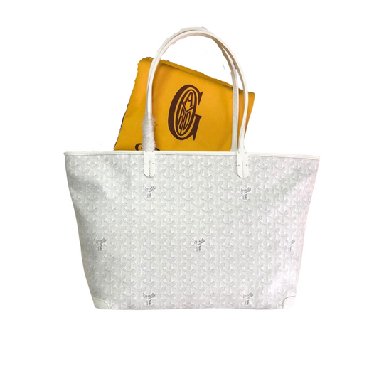 GOYARD Artois Pm Tote Bag - White Unisex Streetwear Limited Edition - The GOYARD ARTOIS PM TOTE BAG WHITE - REPLICA exudes timeless elegance and effortless style,