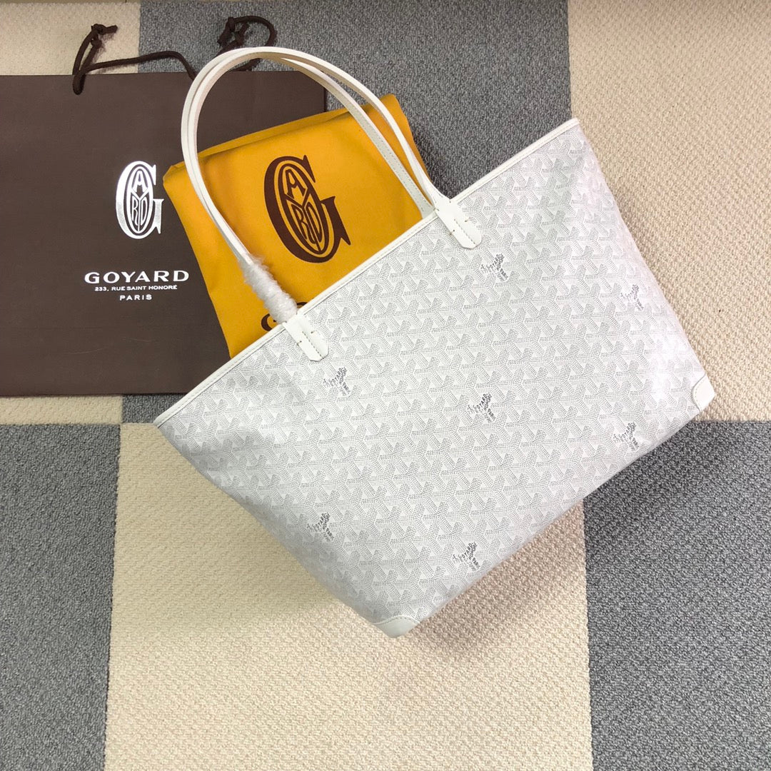 GOYARD ARTOIS PM TOTE BAG WHITE - front view - replica sneakers