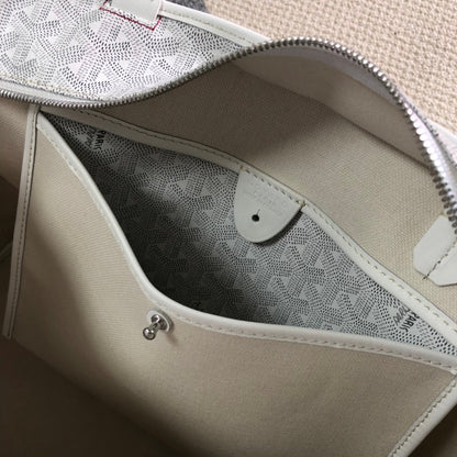 GOYARD ARTOIS PM TOTE BAG WHITE - close up - replica sneakers