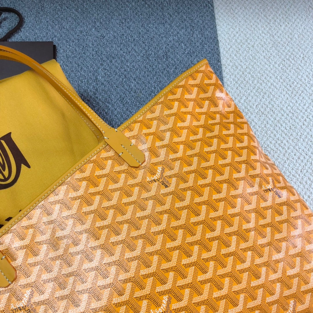 GOYARD ARTOIS PM TOTE BAG YELLOW - close up - replica sneakers